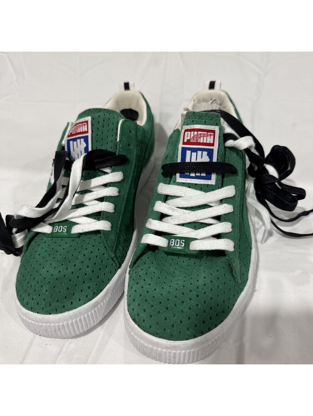 Men's PUMA Undefeated Suede NBA Boston Celtics-Green White Sneakers Sz 8.5 RARE!